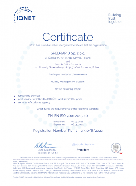 J 2390 6 2022 SPEDRAPID certificate IQNET sing